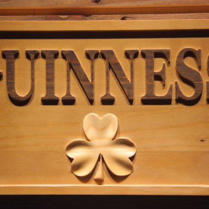 Guinness Shamrock Wood Sign neon sign LED