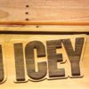 Icey Wood Sign