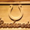 Indianapolis Colts Budweiser Wood Sign