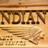 Indian Parts and Service Wood Sign