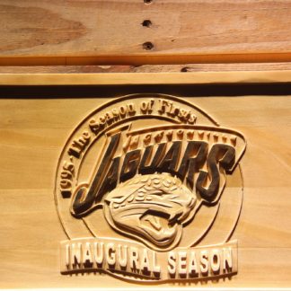 Jacksonville Jaguars 1995 Inaugural Season Wood Sign - Legacy Edition neon sign LED