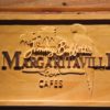 Jimmy Buffett`s Margaritaville Cafe Logo Wood Sign