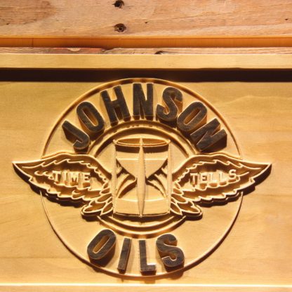Johnson Motor Oils Wood Sign neon sign LED