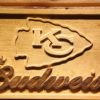 Kansas City Chiefs Budweiser Wood Sign