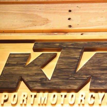 KTM Wood Sign neon sign LED