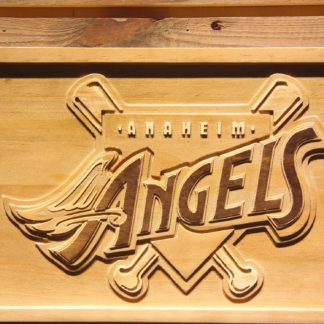 Los Angeles Angels of Anaheim 1997-2001 Home Plate Logo Wood Sign - Legacy Edition neon sign LED