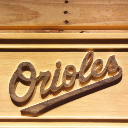 Baltimore Orioles 4 Wood Sign neon sign LED