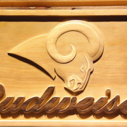 Los Angeles Rams Budweiser Wood Sign neon sign LED