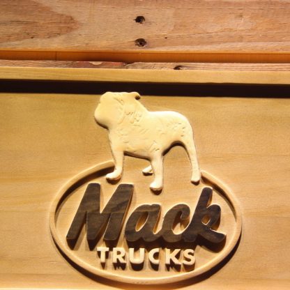 Mack Old Logo Wood Sign neon sign LED