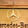 Mercedes Benz Wood Sign