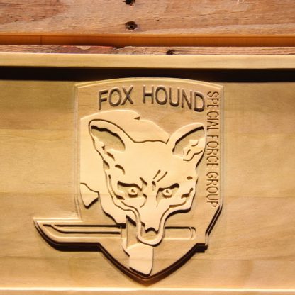 Metal Gear Solid - Foxhound Wood Sign neon sign LED