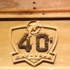 Miami Dolphins 40th Anniversary Logo Wood Sign - Legacy Edition