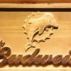 Miami Dolphins Budweiser Wood Sign - Legacy Edition