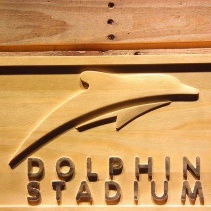 Miami Dolphins Dolphin Stadium Wood Sign - Legacy Edition neon sign LED