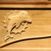 Miami Dolphins Split Wood Sign - Legacy Edition