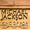 Michael Jackson King of Pop Text Wood Sign