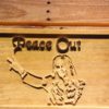 Michael Jackson Peace Out Wood Sign