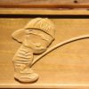 Michigan Wolverines Calvin vs Spartans Wood Sign