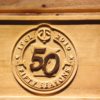 Minnesota Twins 50th Season Logo Wood Sign - Legacy Edition