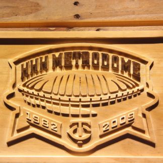 Minnesota Twins HHH Metrodome Logo Wood Sign - Legacy Edition neon sign LED