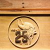 Minnesota Vikings 25th Anniversary Logo Wood Sign - Legacy Edition