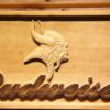 Minnesota Vikings Budweiser Wood Sign