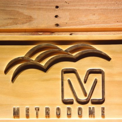 Minnesota Vikings HHH Metrodome Logo 1 Wood Sign neon sign LED