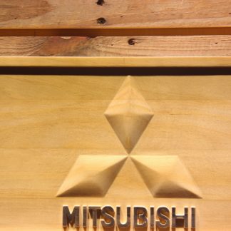 Mitsubishi Wood Sign neon sign LED