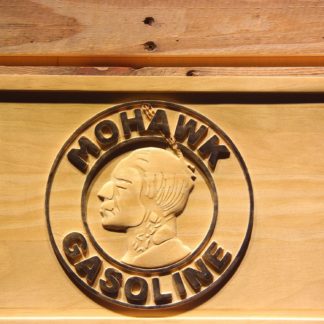 Mohawk Gasoline Wood Sign neon sign LED