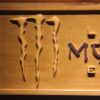 Monster Energy Lo-Carb Wood Sign