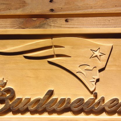 New England Patriots Budweiser Wood Sign neon sign LED