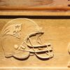 New England Patriots Helmet Wood Sign