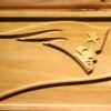 New England Patriots Split Wood Sign