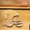 New Orleans Saints Helmet Wood Sign