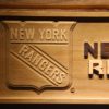 New York Rangers Wood Sign