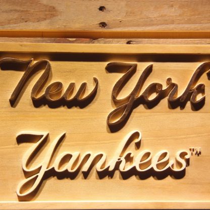 New York Yankees 3 Wood Sign neon sign LED