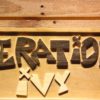 Operation Ivy Wood Sign