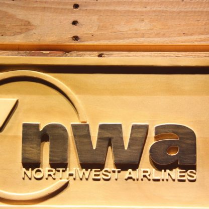 Northwest Airlines Wood Sign neon sign LED