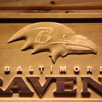 Baltimore Ravens 2 Wood Sign neon sign LED
