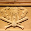 Oakland Athletics 1993-1994 Elephant Logo Wood Sign - Legacy Edition