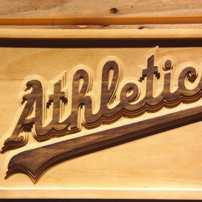 Oakland Athletics 2008-2010 Logo Wood Sign - Legacy Edition neon sign LED