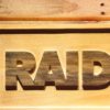 Oakland Raiders Text Wood Sign