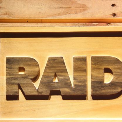 Oakland Raiders Text Wood Sign neon sign LED