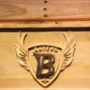 Baltimore Ravens 1996-1998 B Wood Sign - Legacy Edition