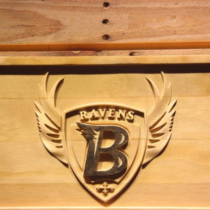 Baltimore Ravens 1996-1998 B Wood Sign - Legacy Edition neon sign LED