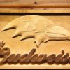 Baltimore Ravens Budweiser Wood Sign