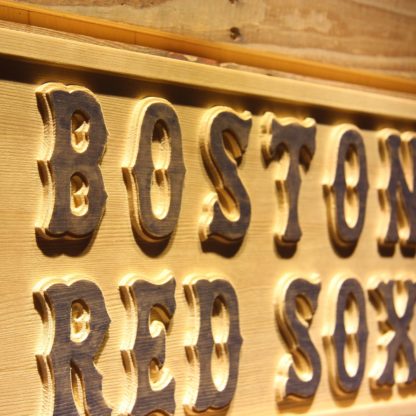 Boston Red Sox 1 Wood Sign neon sign LED