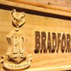 Bradford City AFC Crest Wood Sign