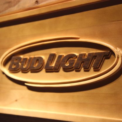 Bud Light Shamrock Outline Wood Sign neon sign LED