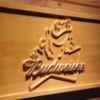 Budweiser Frog Wood Sign